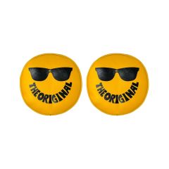 Cover; Retro 8" Vinyl Yellow w/ "THE ORIGINAL" Smiley Sunglasses (pr)